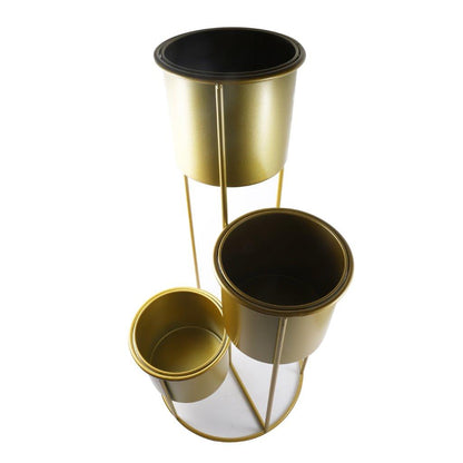 Home Decor Gold Metal Corner Plant Stand ** Inspect 40*80 cm