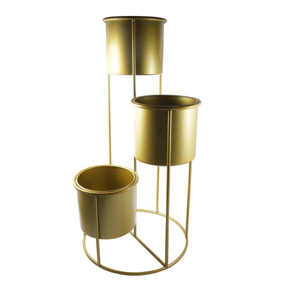 Home Decor Gold Metal Corner Plant Stand ** Inspect 40*80 cm