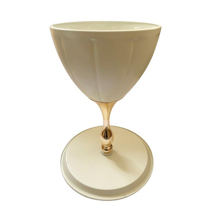Ultra Modern Designer Stone Top Metal Frame Round Side/Centre Table 38*51 cm
