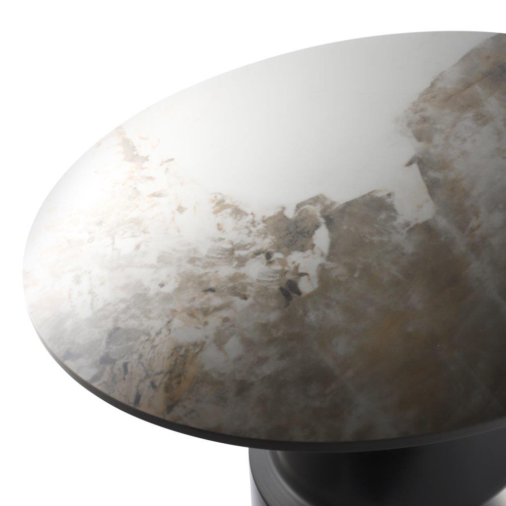 Metal Marbletop Abstract Design Round Centre Table Coffee Table 78*78*40/58*58*50 cm