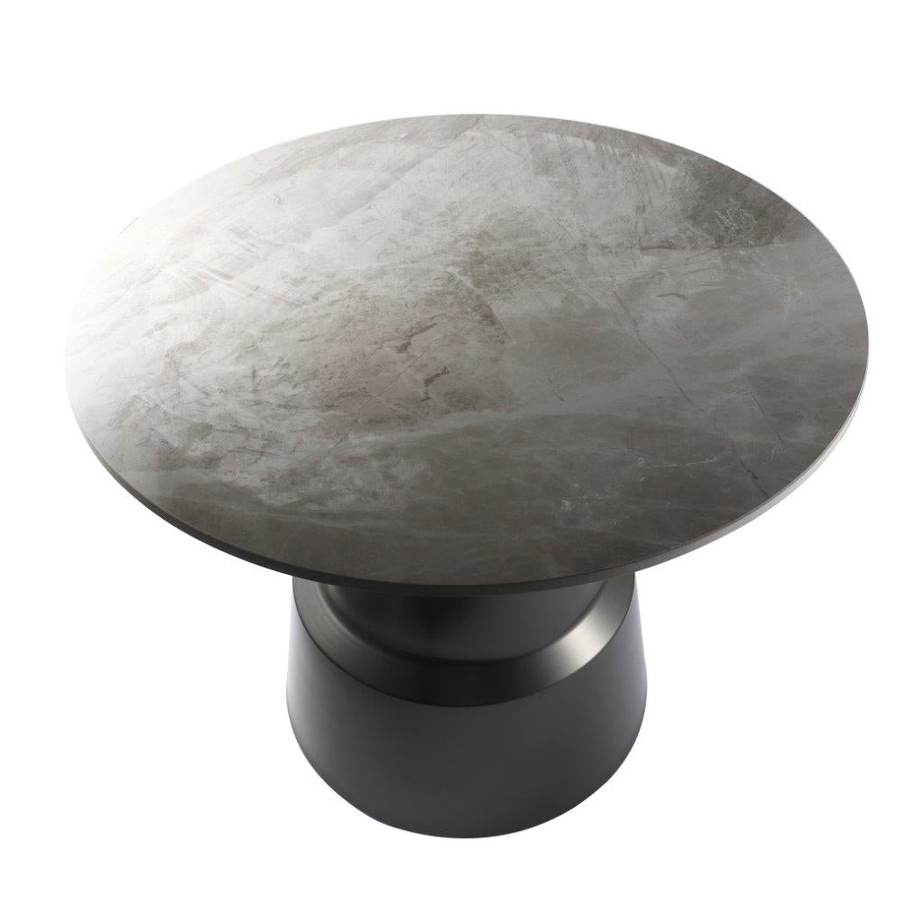 Metal Marbletop Abstract Design Round Centre Table Coffee Table 78*78*40/58*58*50 cm
