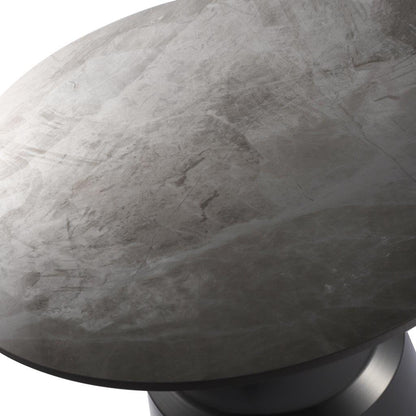Metal Marbletop Abstract Design Round Centre Table Coffee Table 78*78*40/58*58*50 cm