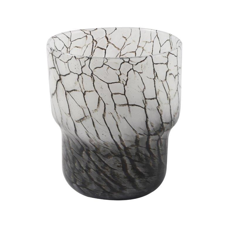 Home Decor Modern Abstract Craft Blue Tabletop GlassVase 16.5*20 cm