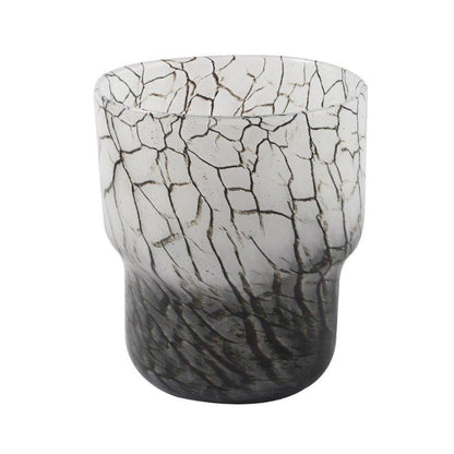 Home Decor Modern Abstract Craft Blue Tabletop GlassVase 16.5*20 cm