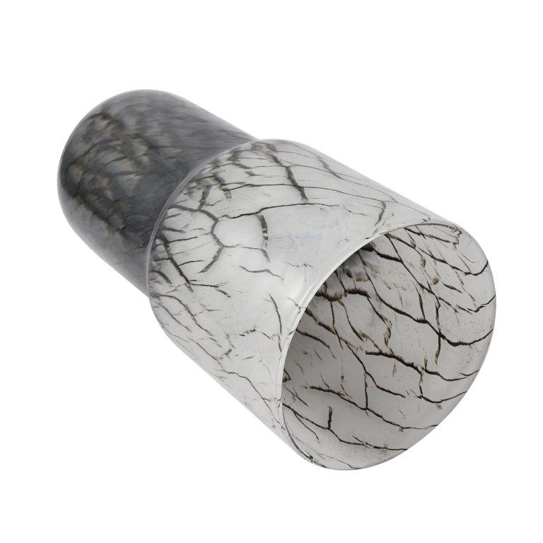 Home Decor Modern Abstract Craft Blue Tabletop GlassVase 15*30 cm