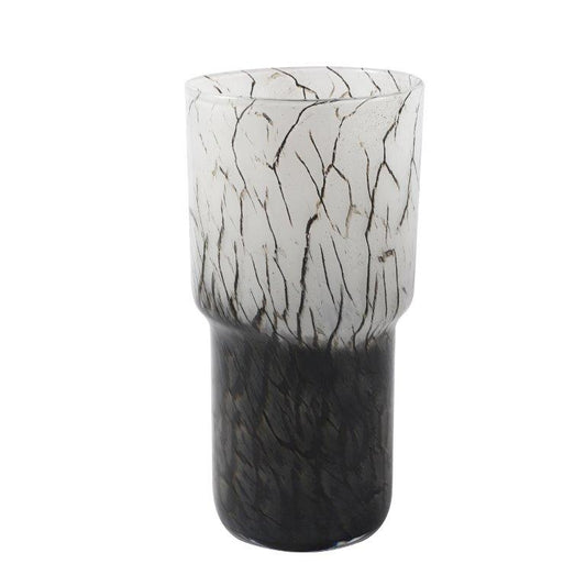 Home Decor Modern Abstract Craft Blue Tabletop GlassVase 15*30 cm