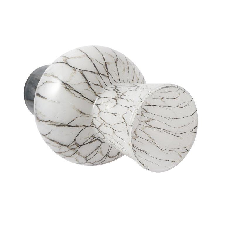 Home Decor Modern Abstract Craft Blue Tabletop GlassVase 22.5*41.5 cm