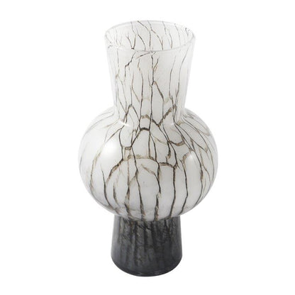 Home Decor Modern Abstract Craft Blue Tabletop GlassVase 22.5*41.5 cm