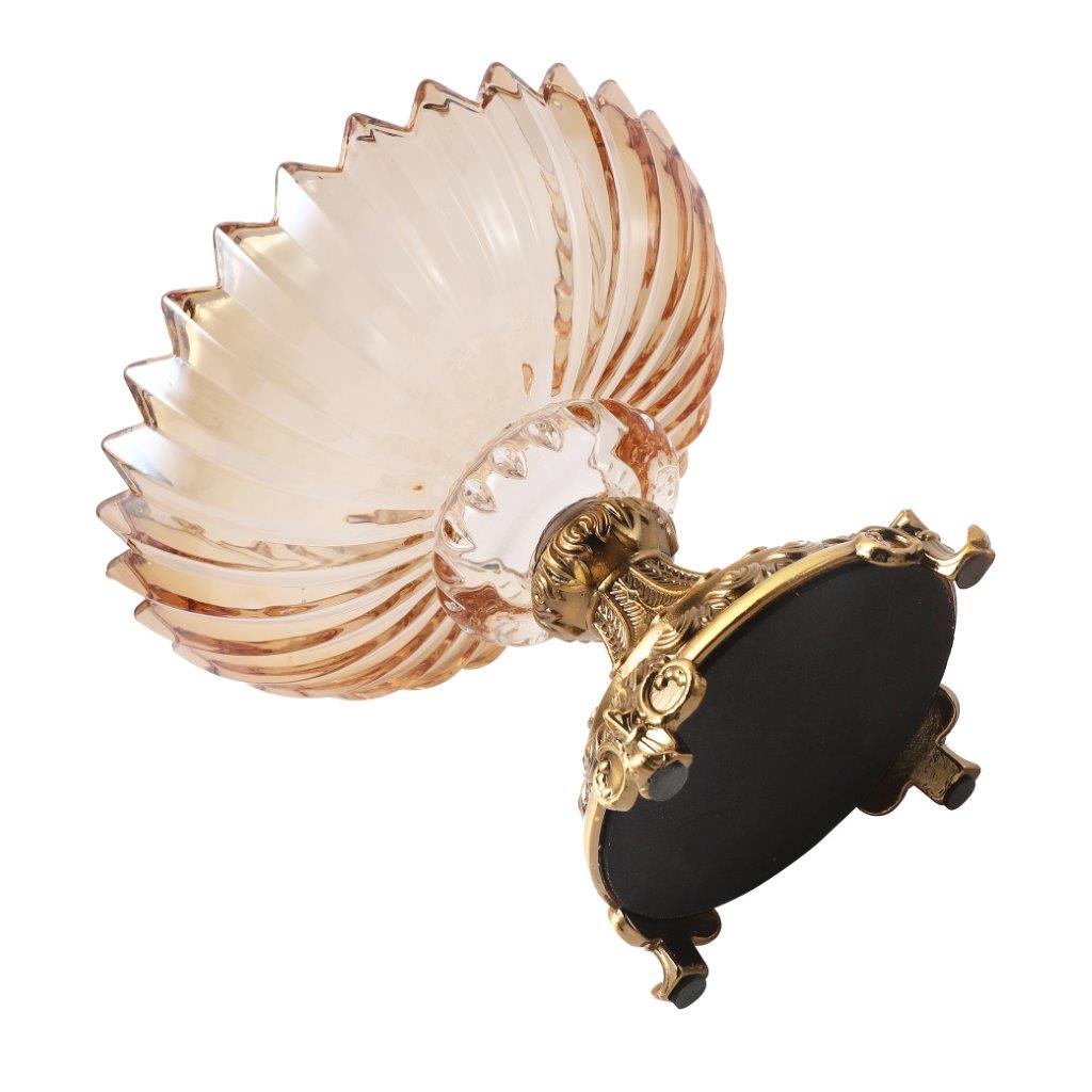 Moroccan Glass Craft Deco Jar Gold Vase Wedding Table Centrepiece 34*20 cm