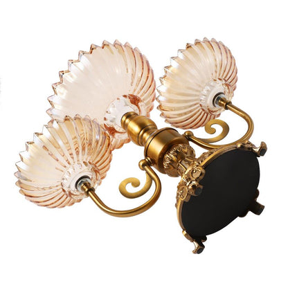 Moroccan Glass Craft Deco Plates Gold Vase Wedding Table Centrepiece 40*31 cm