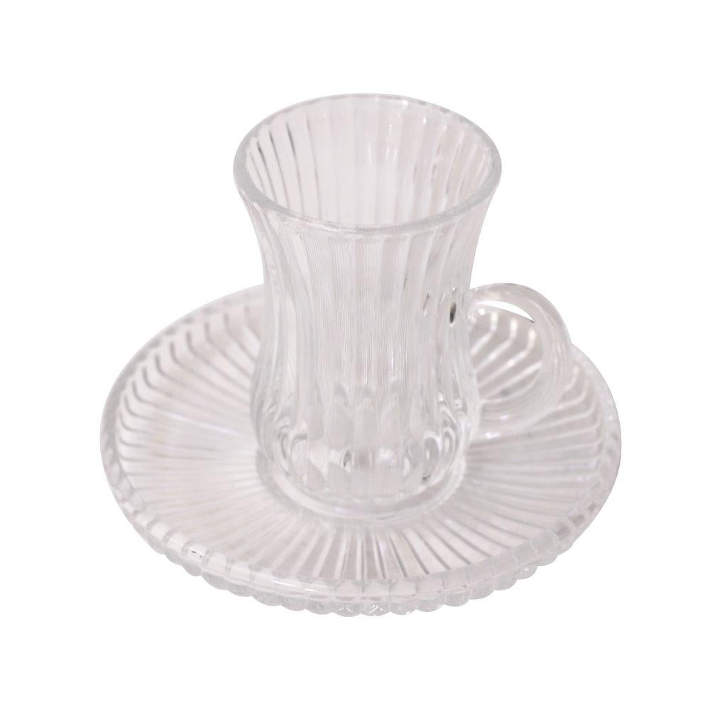 Premium Lead Free Istikani Tea Cup and Saucer Set of 6 Pcs