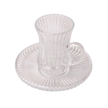 Premium Lead Free Istikani Tea Cup and Saucer Set of 6 Pcs