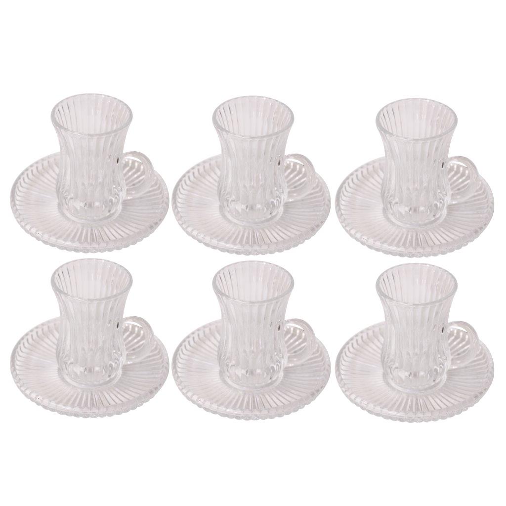 Premium Lead Free Istikani Tea Cup and Saucer Set of 6 Pcs
