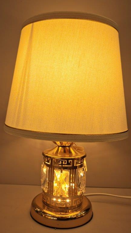 Home Decor Bedside Desktop Table Lamp Metal Base Color Shade 25*38 cm