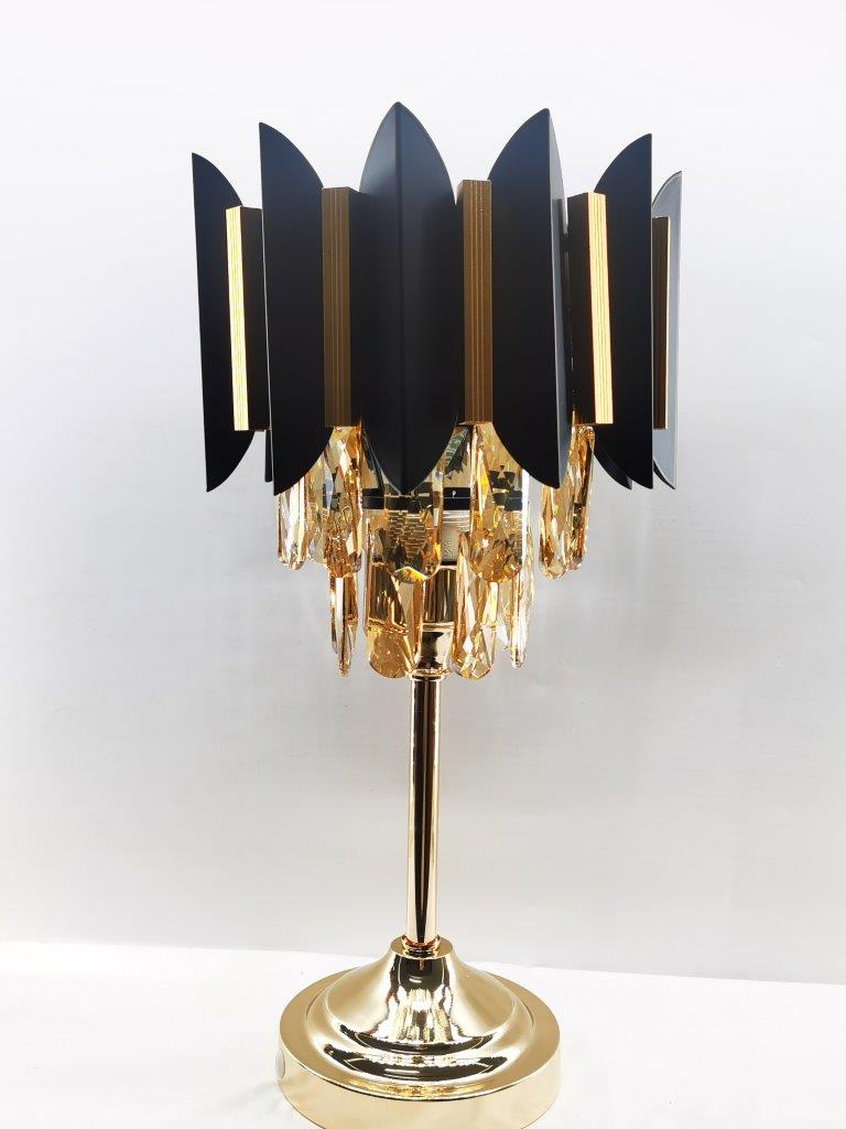 Home Decor Bedside Desktop Table Lamp Metal Base Artistic Shade  48 cm