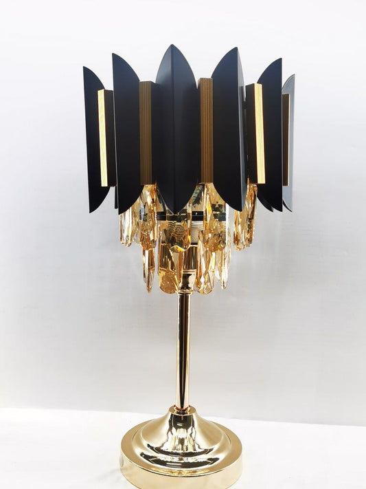 Home Decor Bedside Desktop Table Lamp Metal Base Artistic Shade  48 cm