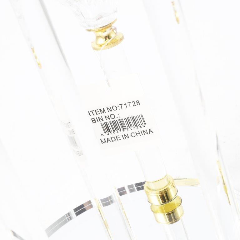 Home Decor Modern Abstract Craft Blue Tabletop GlassVase 16*21 cm