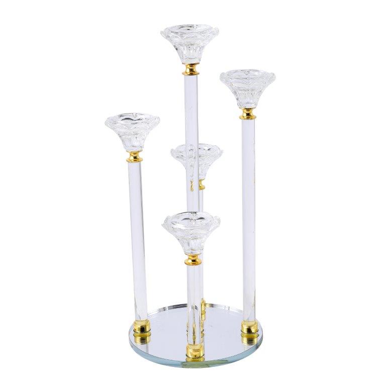 Home Decor Modern Abstract Craft Blue Tabletop GlassVase 16*21 cm