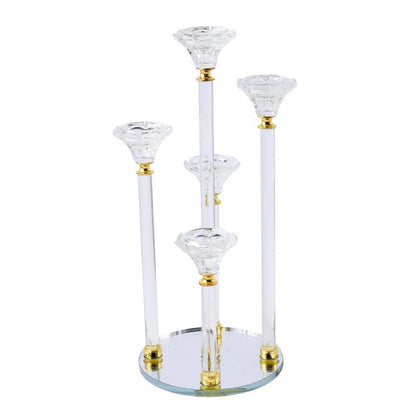 Home Decor Modern Abstract Craft Blue Tabletop GlassVase 16*21 cm