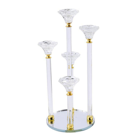 Home Decor Modern Abstract Craft Blue Tabletop GlassVase 16*21 cm