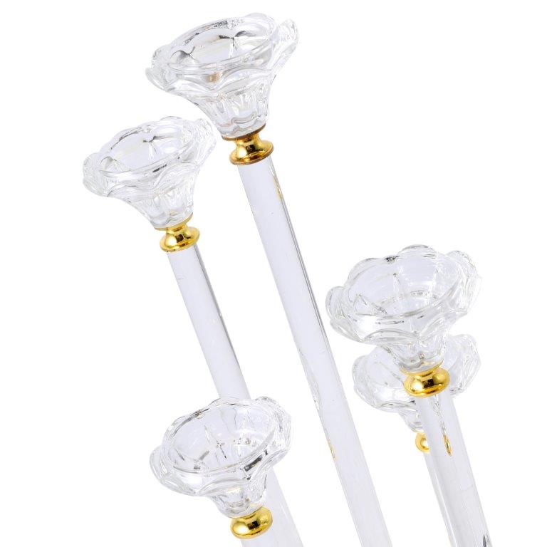 Home Decor Modern Abstract Craft Blue Tabletop GlassVase 16*21 cm