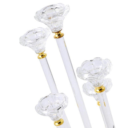 Home Decor Modern Abstract Craft Blue Tabletop GlassVase 16*21 cm