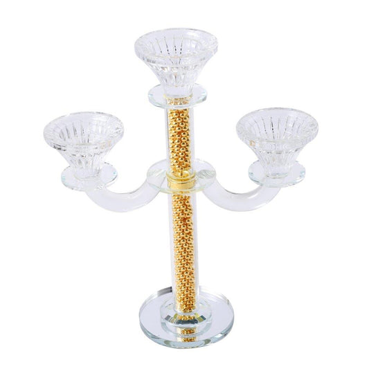 Home Decor Crystal Decor Table Top Candleholder 5 Arms  28 cm