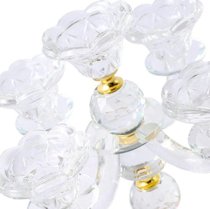 Home Decor Crystal Decor Table Top Candleholder 3 Arms  26 cm