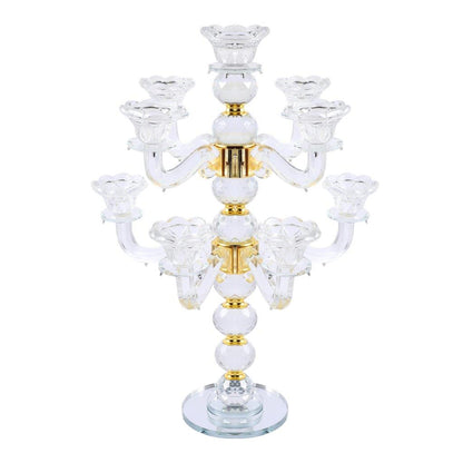 Home Decor Crystal Decor Table Top Candleholder 9 Arms  45 cm