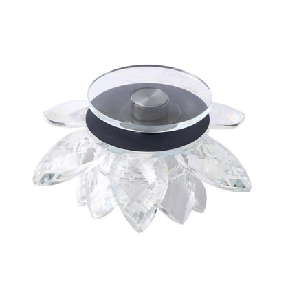 Home Decor Crystal Glass Lotus Flower 13 cm