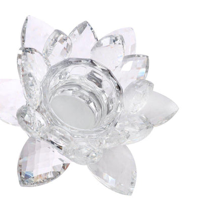 Home Decor Crystal Glass Lotus Flower 13 cm