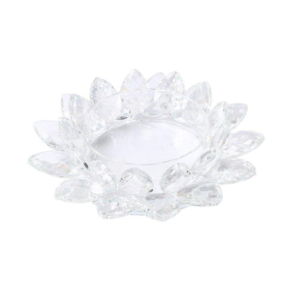Home Decor Crystal Glass Lotus Flower 14 cm