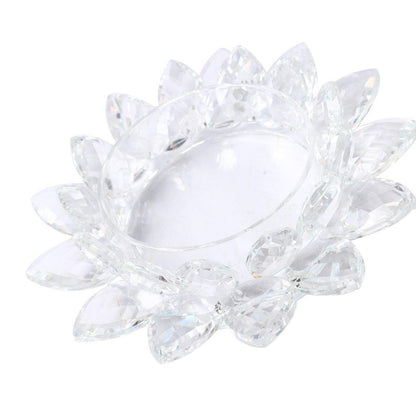 Home Decor Crystal Glass Lotus Flower 14 cm