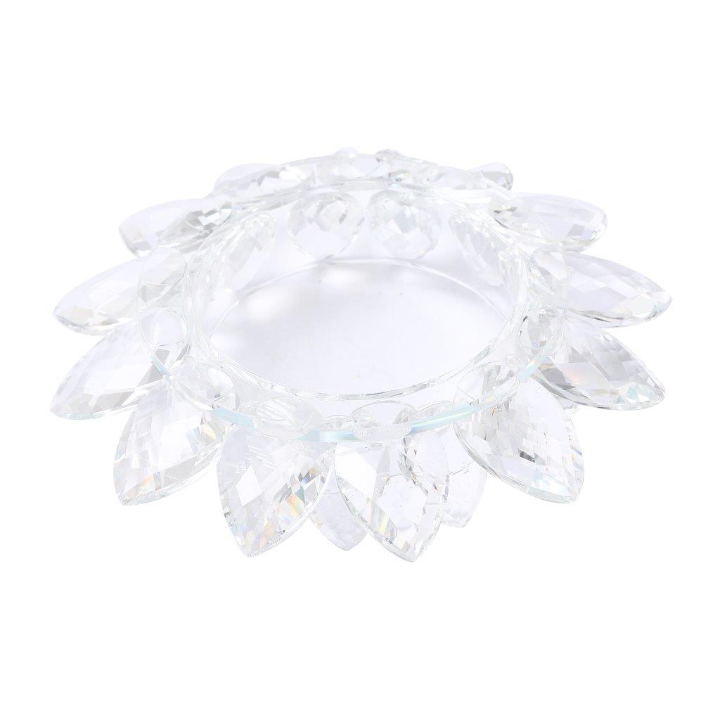 Home Decor Crystal Glass Lotus Flower 14 cm