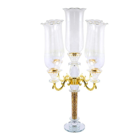 Home Decor Crystal Decor Table Top Candleholder 4 Arms  53*32 cm