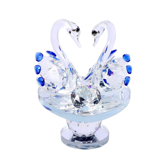 Home Decor Crystal Glass Swan 14*11 cm