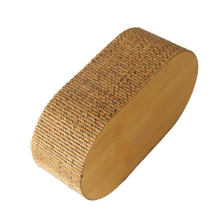 Premium Quality Abstract Design MDF Oval Tissue Box Napkin Holder