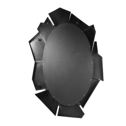 Decorative Abstract Shape Gold Glass Frame Wall Mirror 57*74 cm