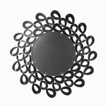 Decorative Abstract Design Round Gold Frame Wall Mirror 62*62 cm