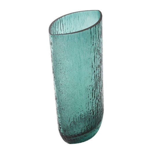 Home Decor Tabletop Fluorescent Color Glass Vase Abstract Shape**