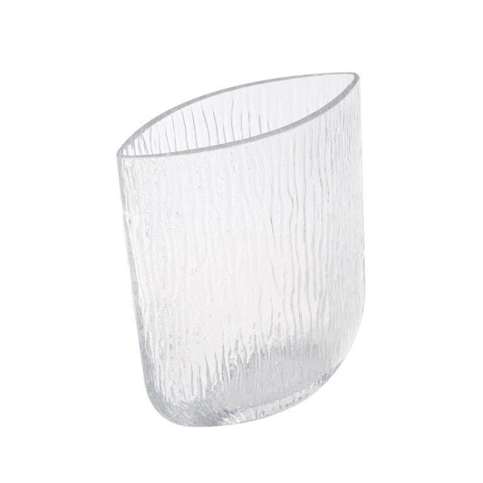 Home Decor Tabletop Fluorescent Color Glass Vase Abstract Shape**