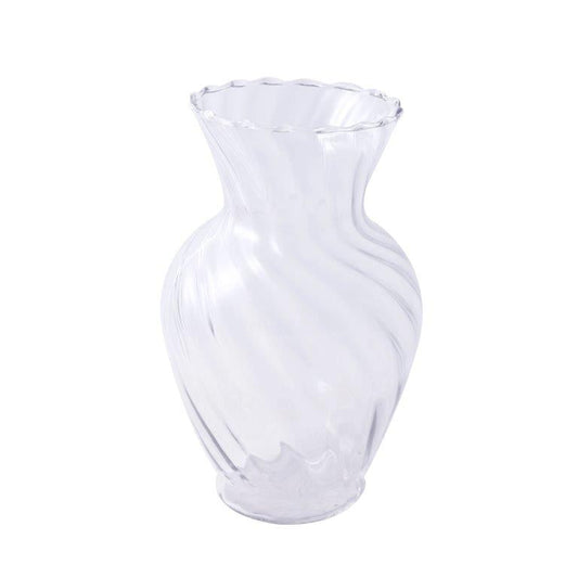 Home Decor Tabletop Fluorescent Color Glass Vase Abstract Shape**