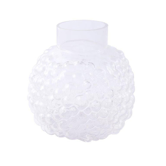 Home Decor Tabletop Fluorescent Color Glass Vase Abstract Shape**