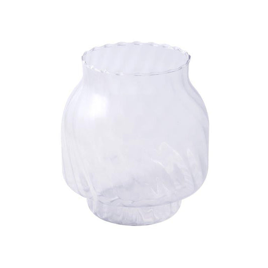 Home Decor Tabletop Fluorescent Color Glass Vase Abstract Shape**