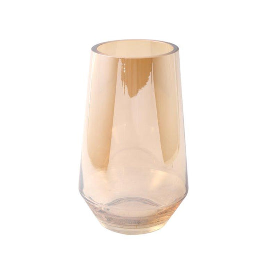 Home Decor Tabletop Fluorescent Color Glass Vase Abstract Shape**