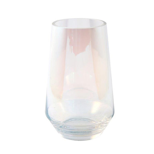 Home Decor Tabletop Fluorescent Color Glass Vase Abstract Shape**