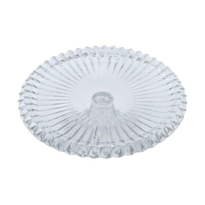 Crystal Glass Round 2 Tier Cake Stand