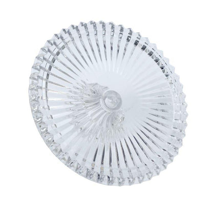 Crystal Glass Round 2 Tier Cake Stand