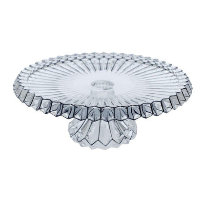 Crystal Glass Round Footed Cake Stand