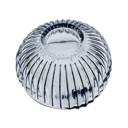 Crystal Glass Round Sugar Bowl Candy Jar with Lid